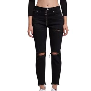 $178 PISTOLA Nico Into The Void Distressed Jeans Size 27